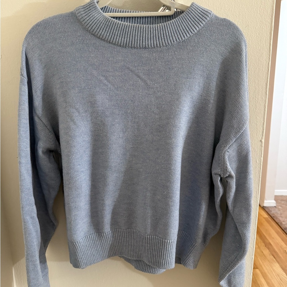 H&M Light Blue Crew Neck Sweater